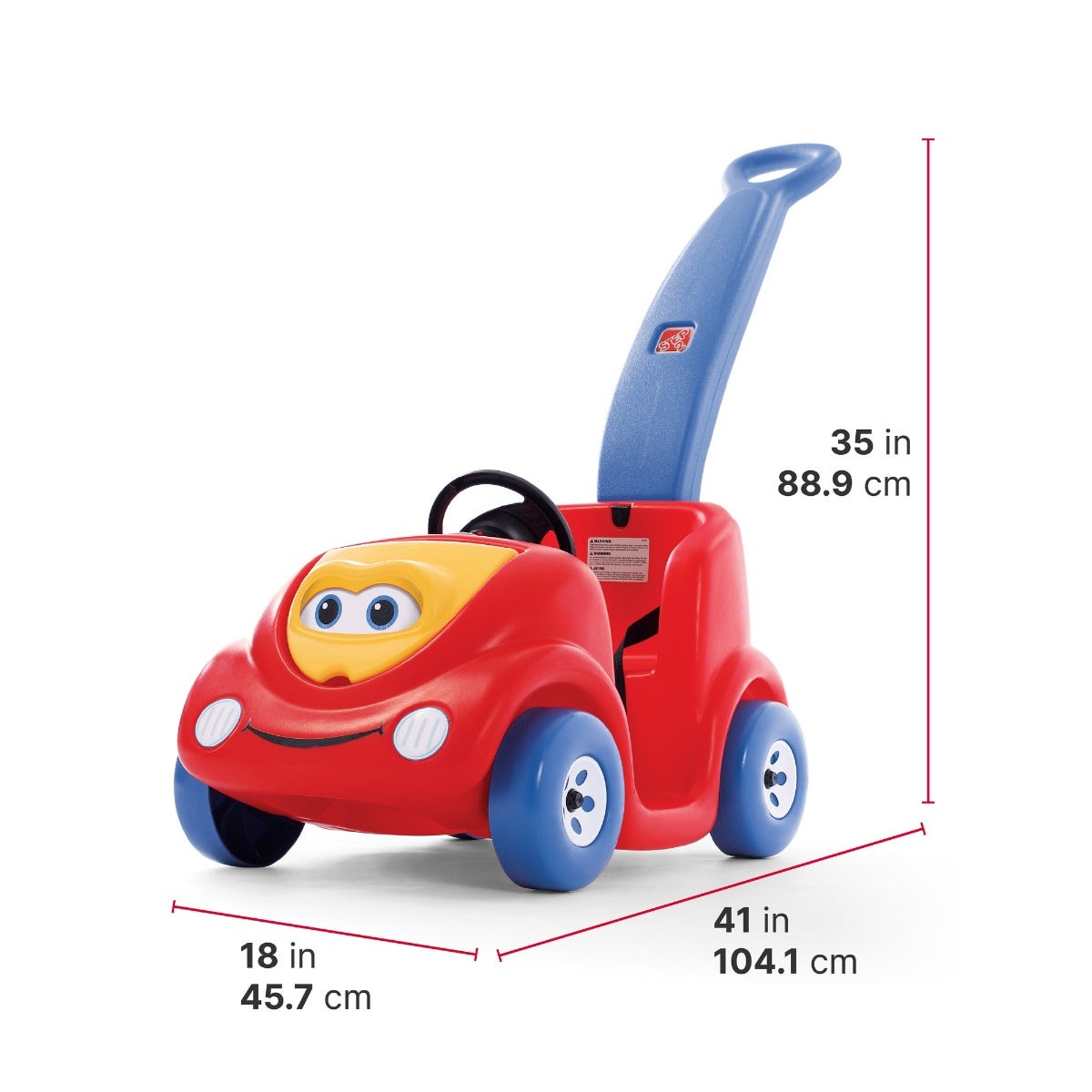 Push Around Buggy 10th Anniversary Edition™ - Red dimensions
