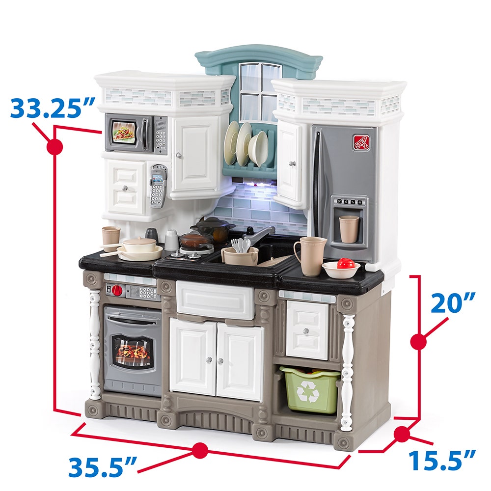 Dream Kitchen with Extra Play Food Set dimensions