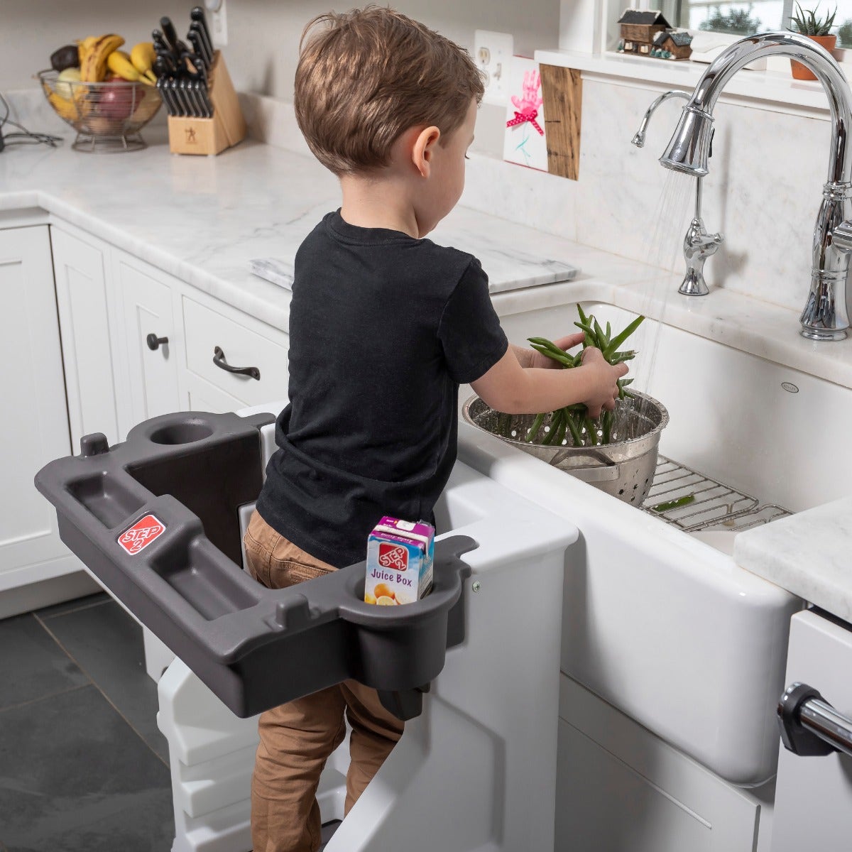 Step2 Mobile Helper boy at kitchen sink.