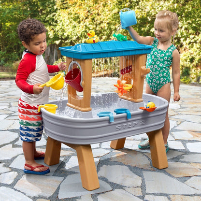 Rain Showers Splash Tub with kids playing outdoors