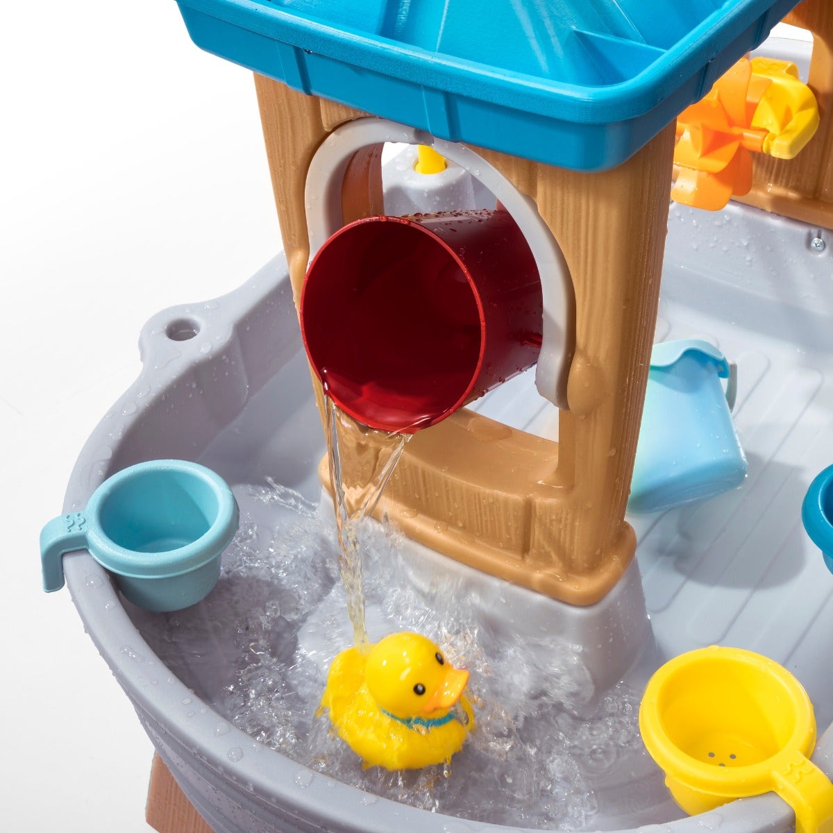 Rain Showers Splash Tub bucket tipping over.