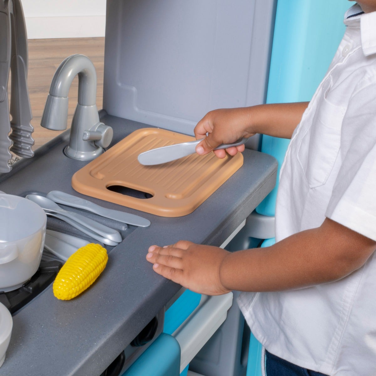 Cooking Time Kitchen sink with cutting board