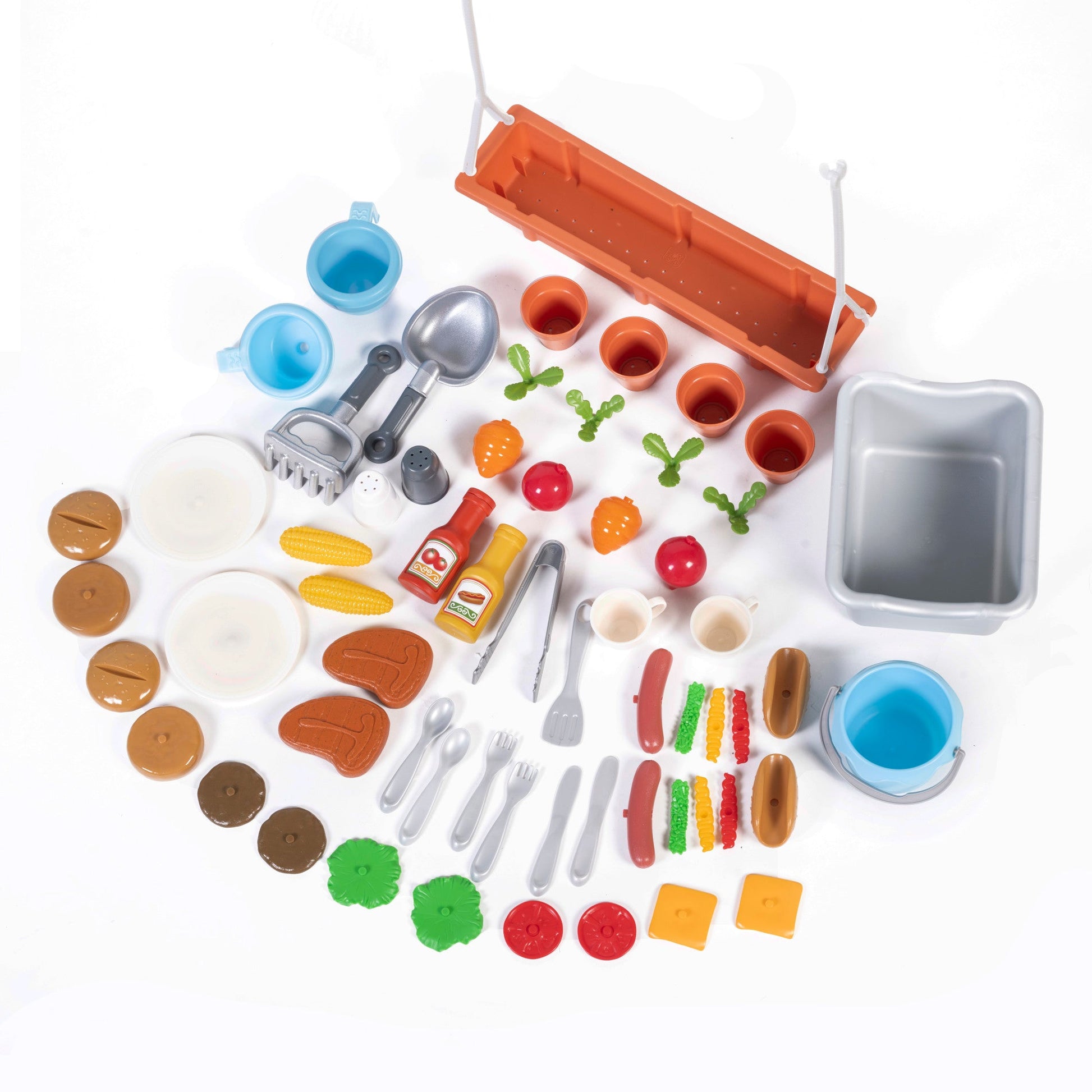 Grill & Splash Play Center with Canopy accessories
