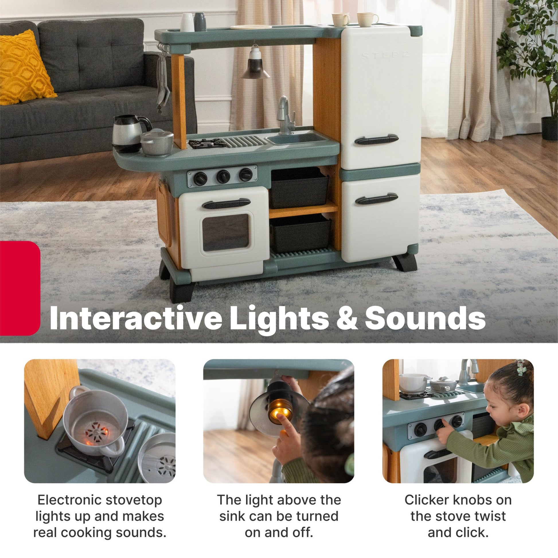 Harmony Play Kitchen™ interactive lights and sounds
