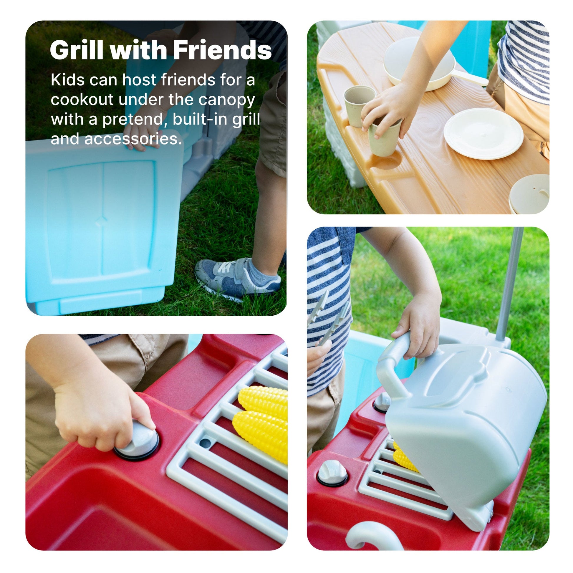 All Around Play Pavilion™ with pretend grill and accessories