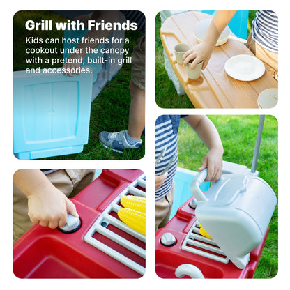 All Around Play Pavilion™ with pretend grill and accessories