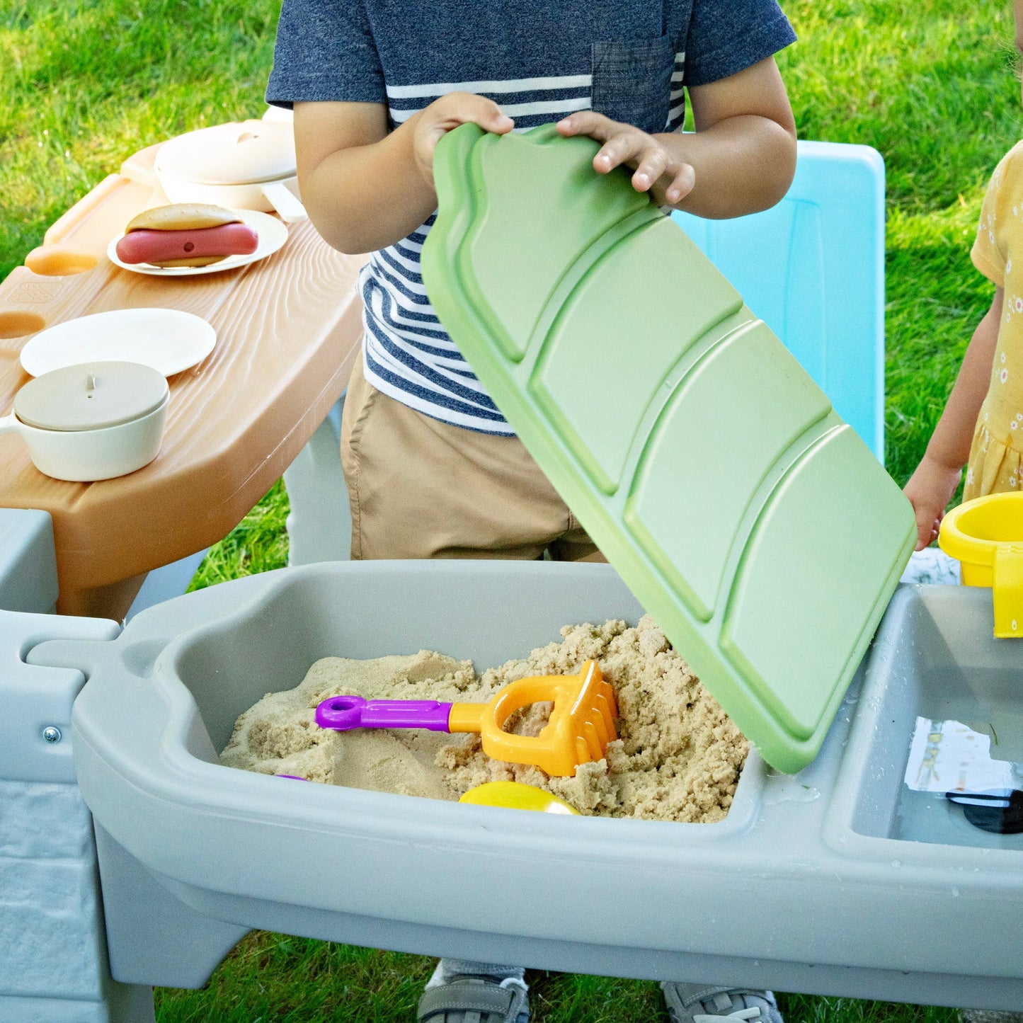 All Around Play Pavilion™ sand station with lid