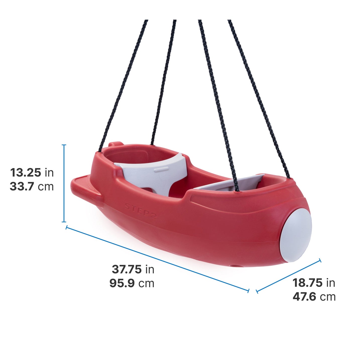Rocket Swing for Two™ dimensions