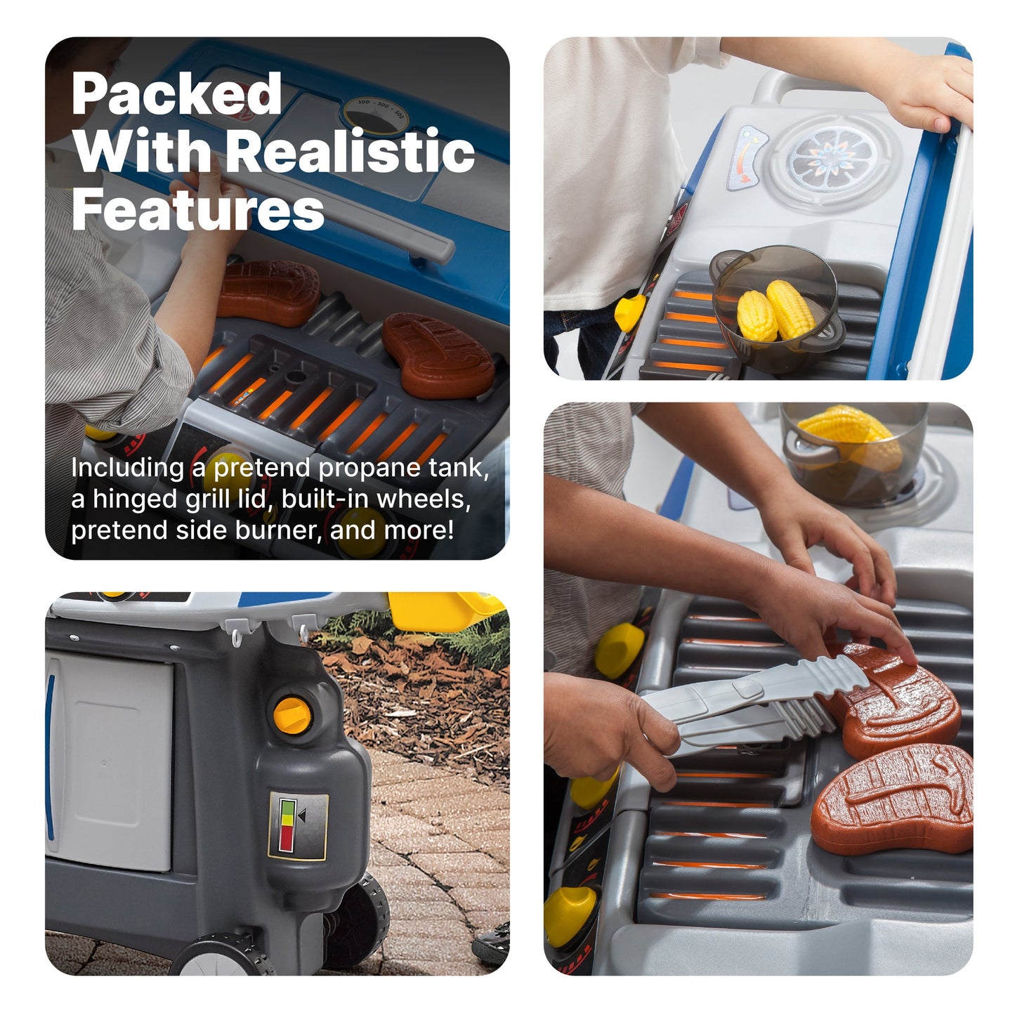 Sizzle & Smoke Barbeque Grill with realistic features