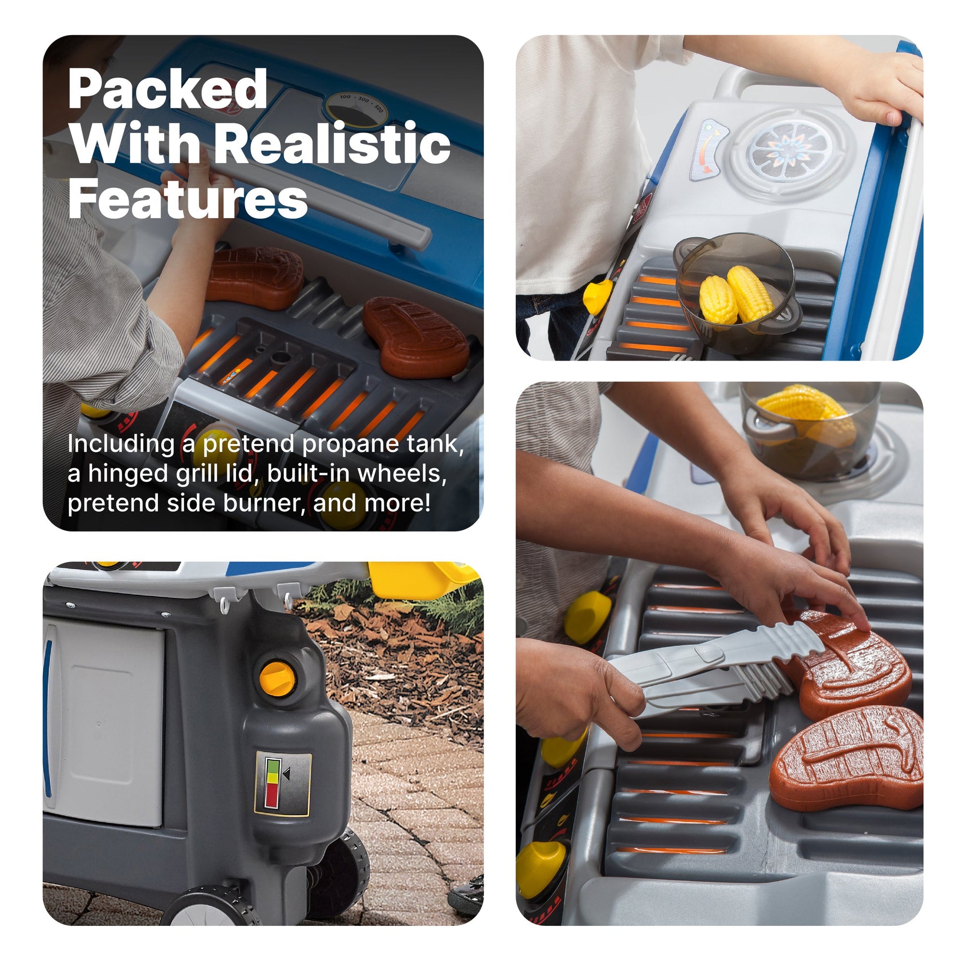 Sizzle & Smoke Barbeque Grill with realistic features
