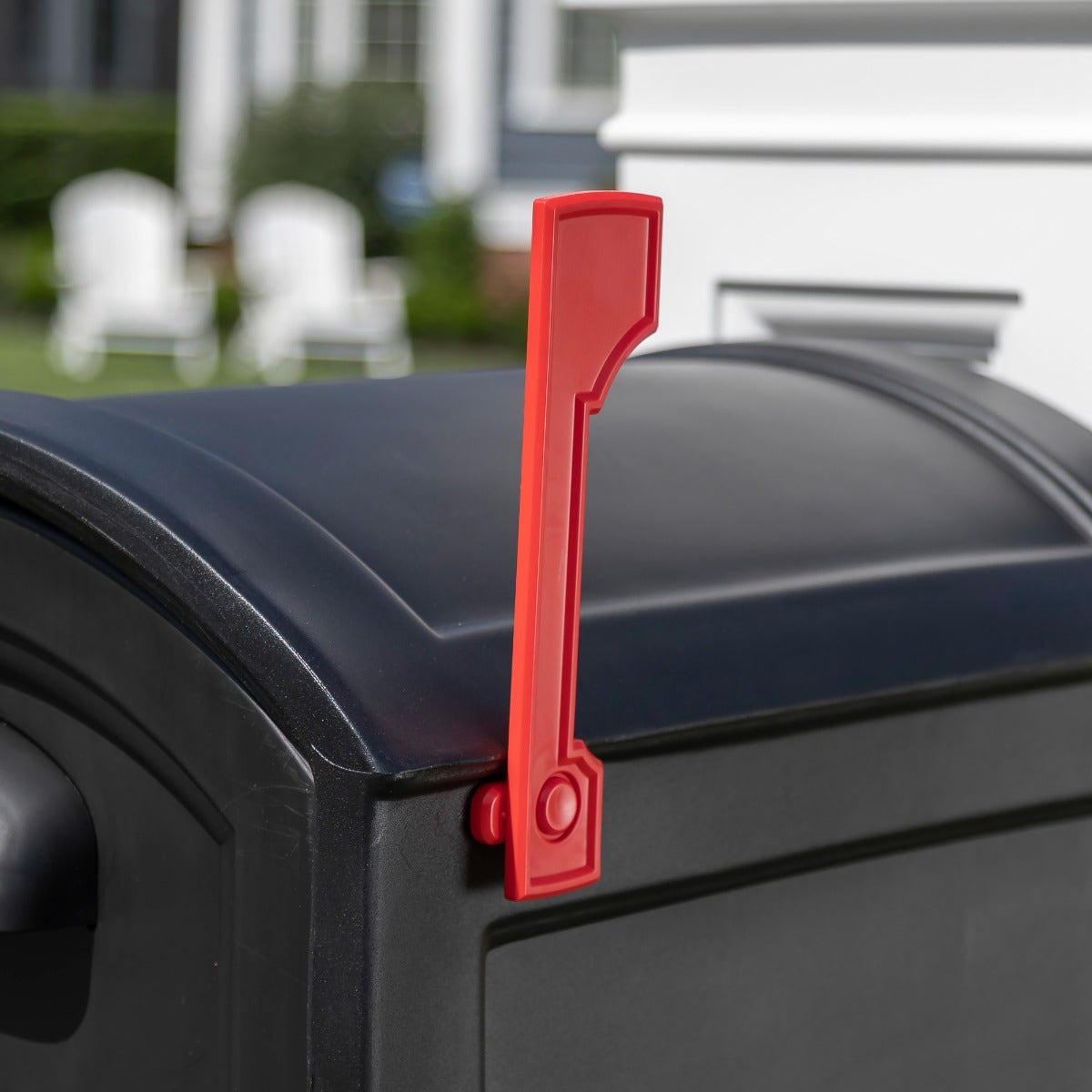 Town-to-Town XL Post-Mount Mailbox™ - Black  flag.