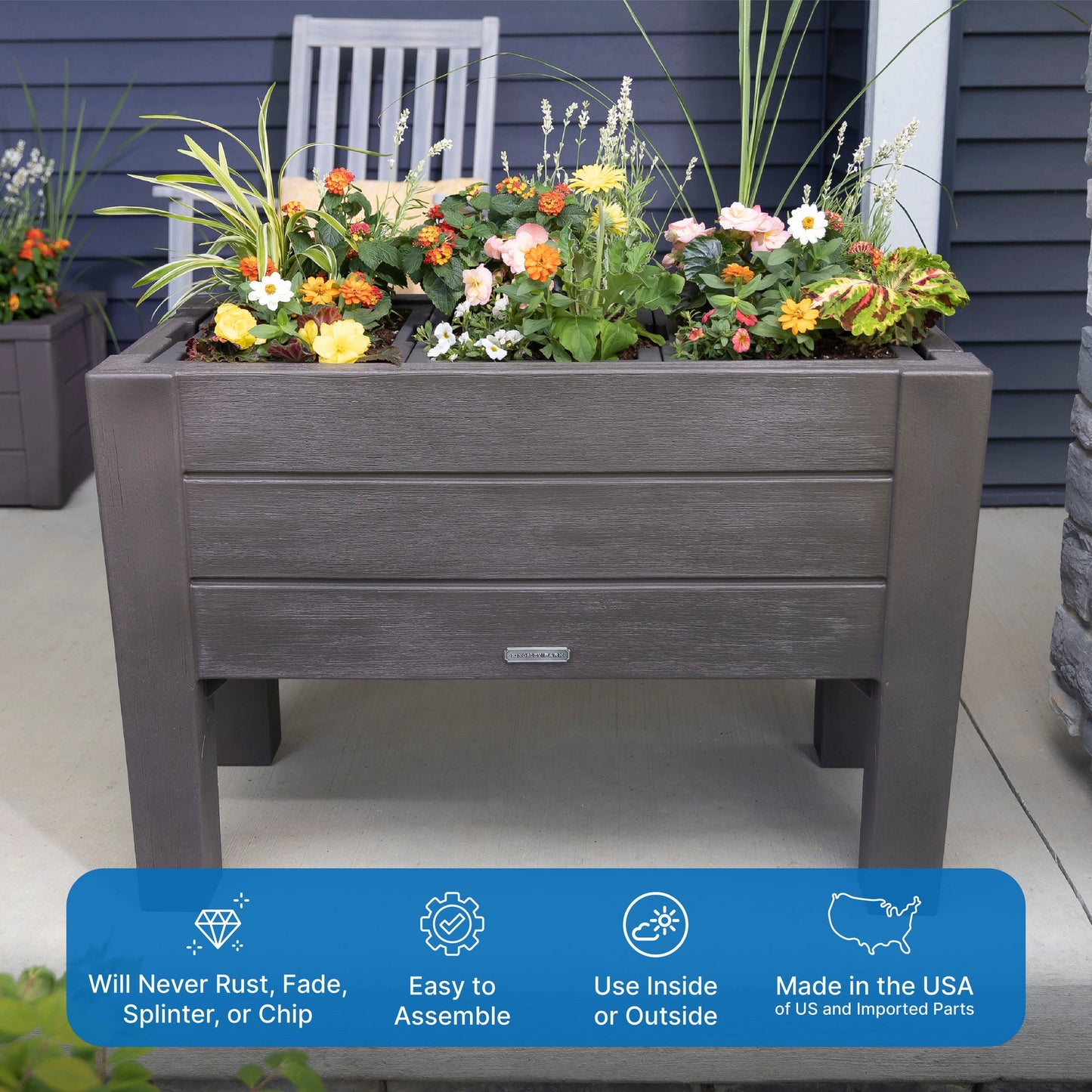 Lakewood Raised Planter use inside or outside