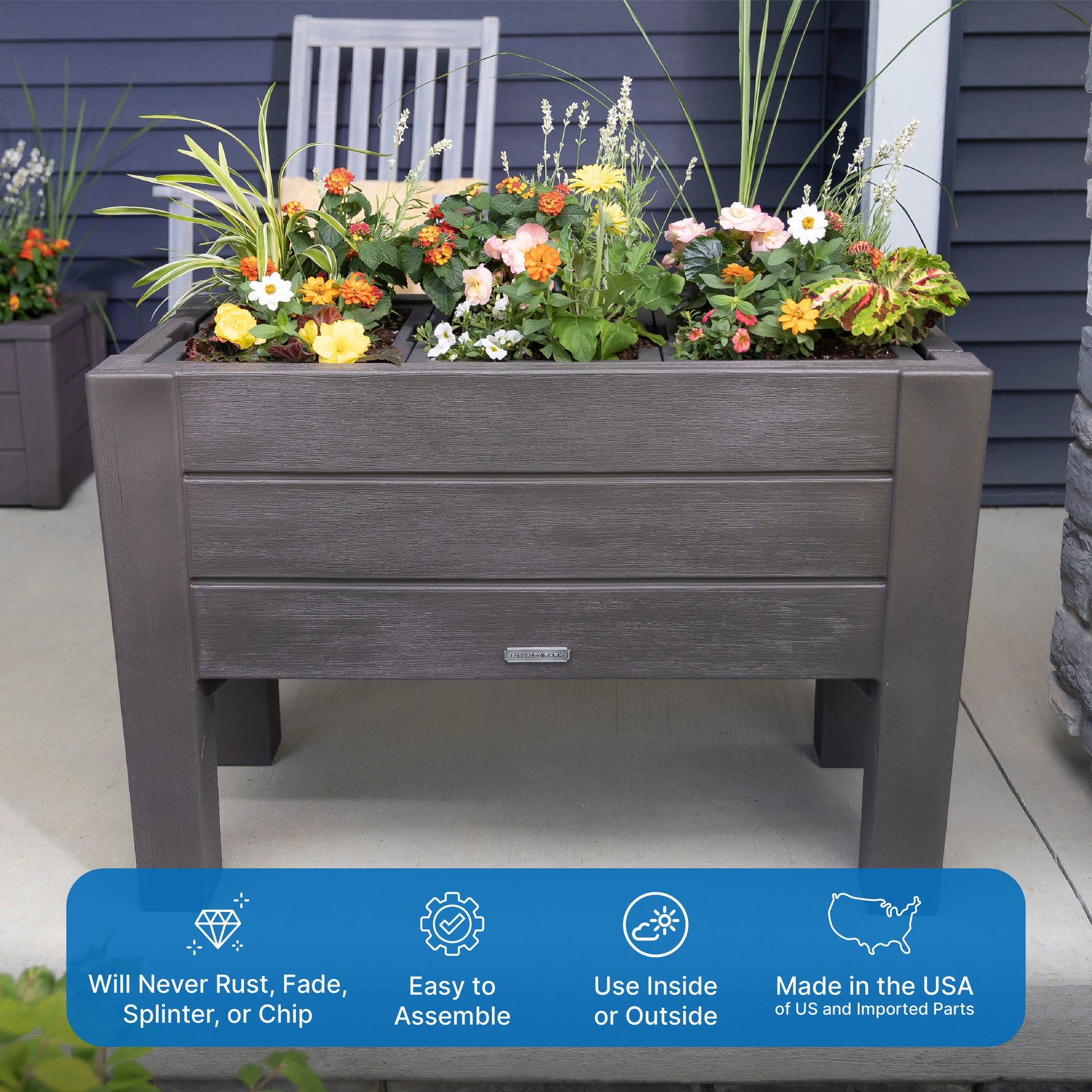 Lakewood Raised Planter use inside or outside
