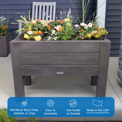 Lakewood Raised Planter use inside or outside