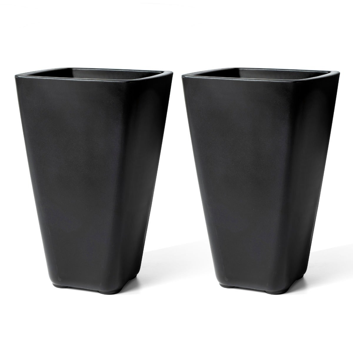 Bridgeview Tall Planter™  - Onyx Black 2 Pack