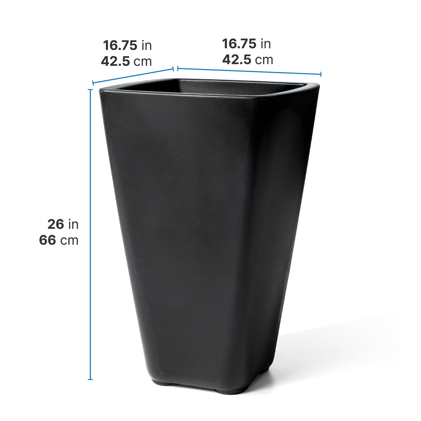 Bridgeview Tall Planter dimensions