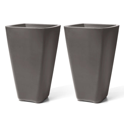 Bridgeview Tall Planter™  - Dark Cedar 2 Pack