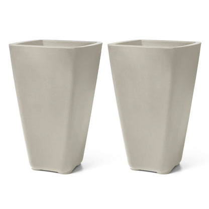 Bridgeview Tall Planter™  - Concrete Gray 2 Pack