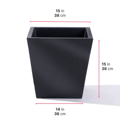 Tremont Short Square Planter™ 14" H x 15" W- Set of 2