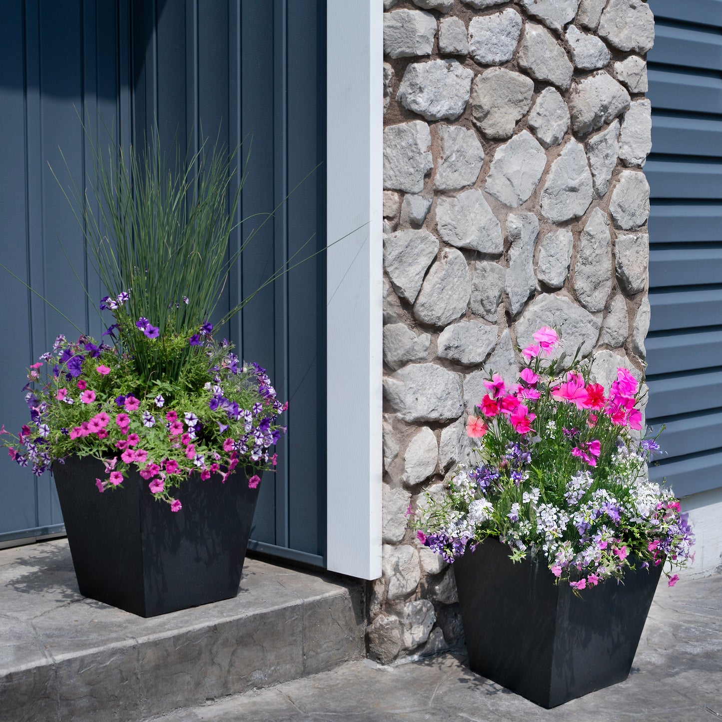 Tremont Short Square Planter™ 14" H x 15" W- Set of 2
