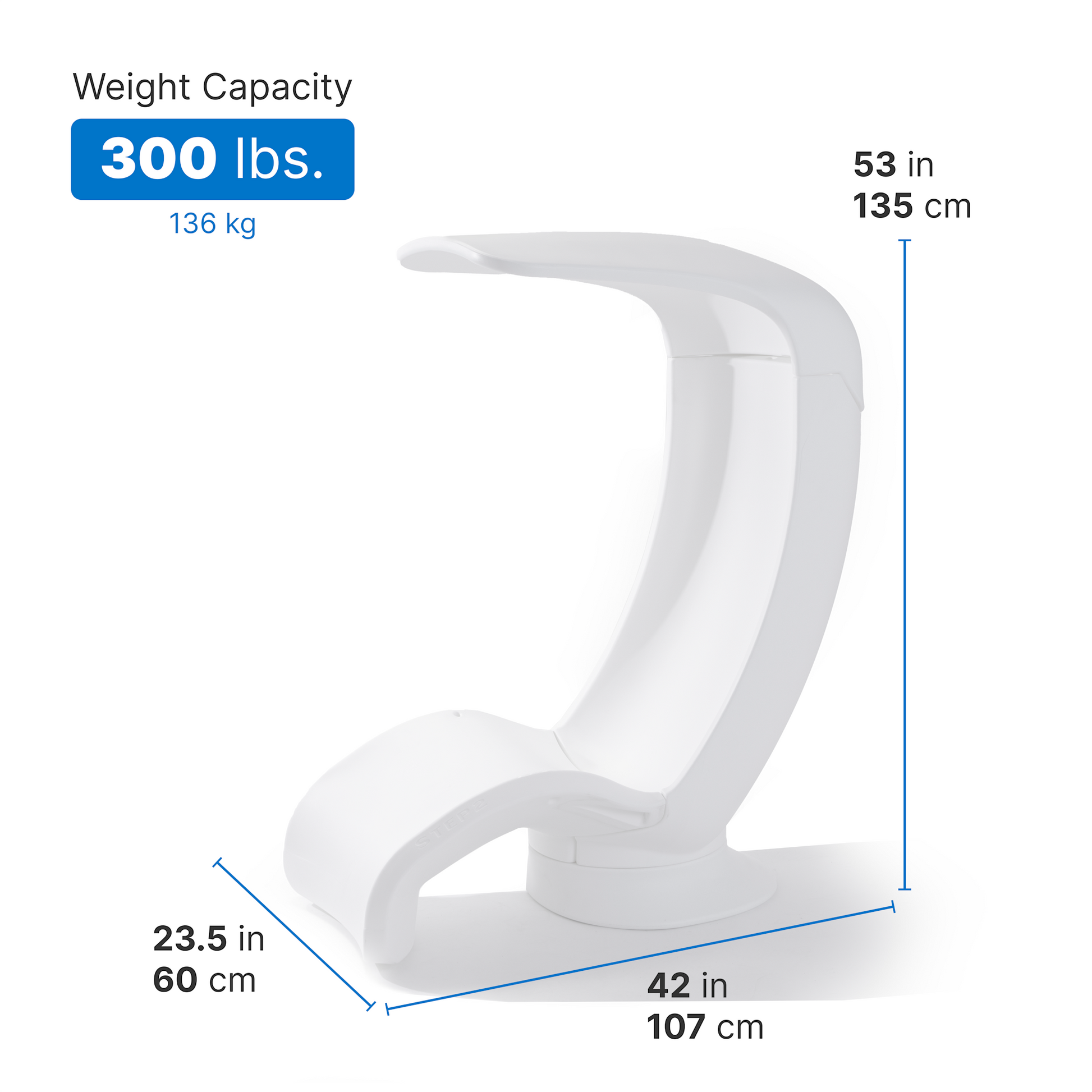 Mondello Chair with Shade™ dimensions