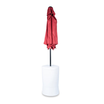 Vero In-Pool Shade Table closed umbrella