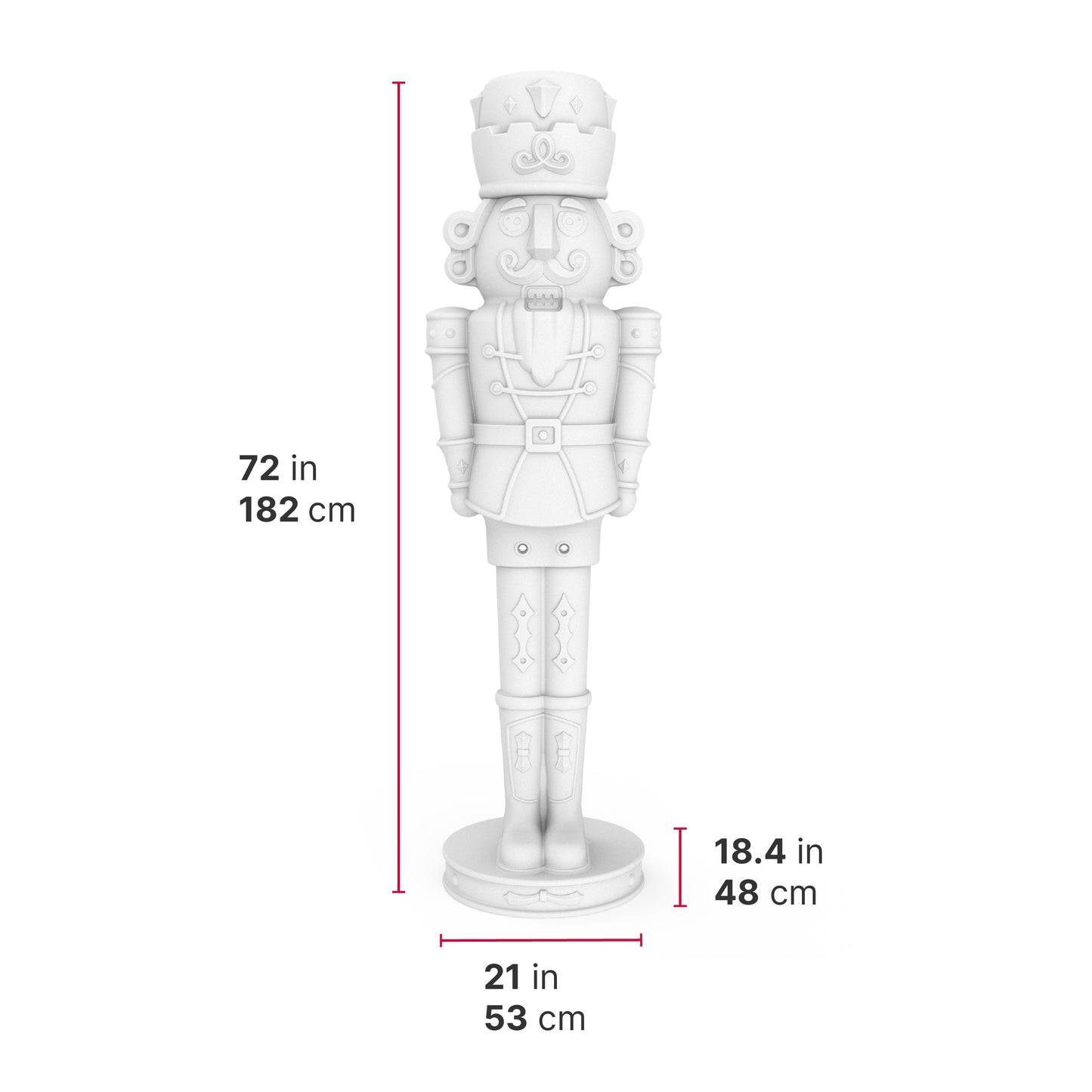 Giant 6ft Paintable Nutcracker Prince