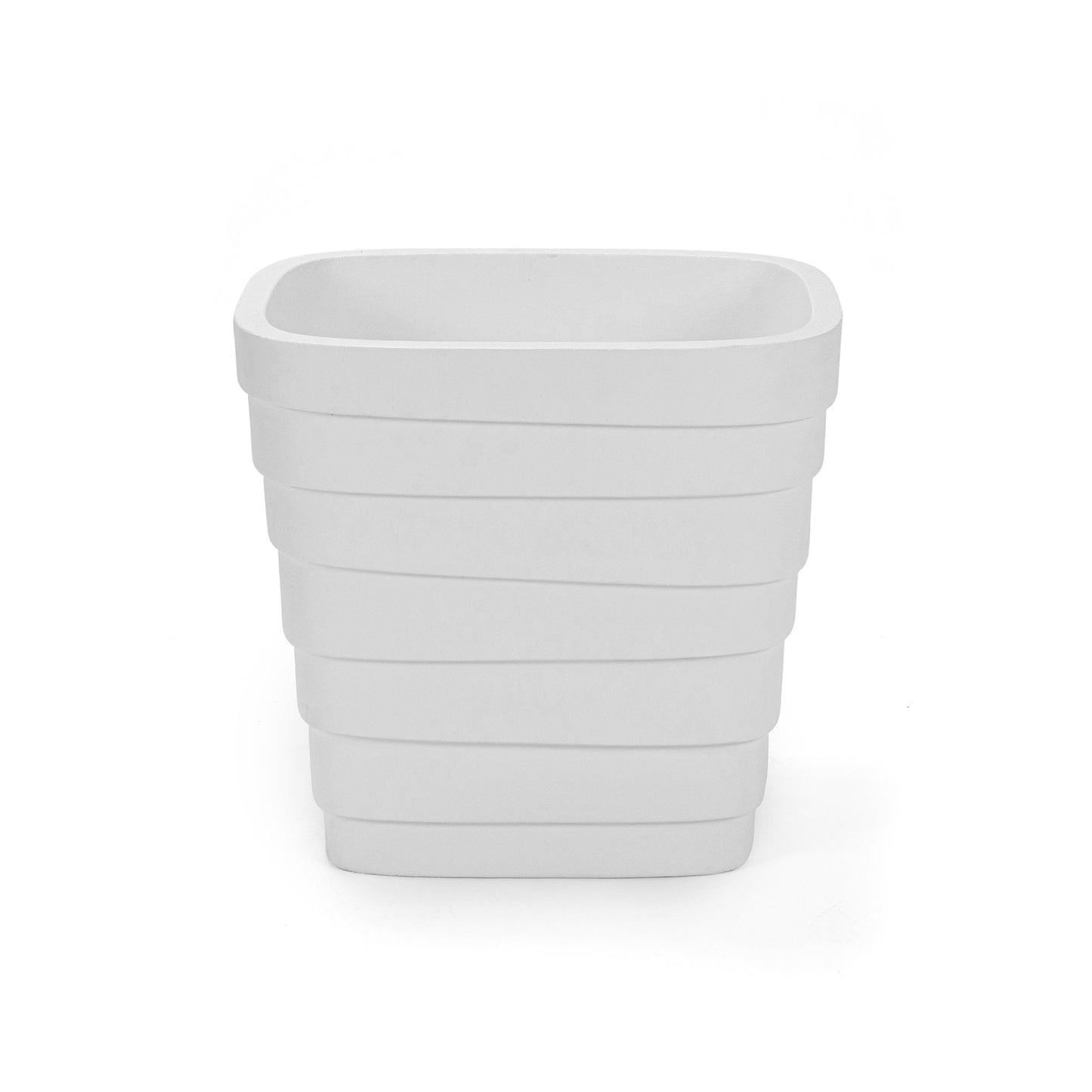 Wave Planter 20X24 White 2pk back view