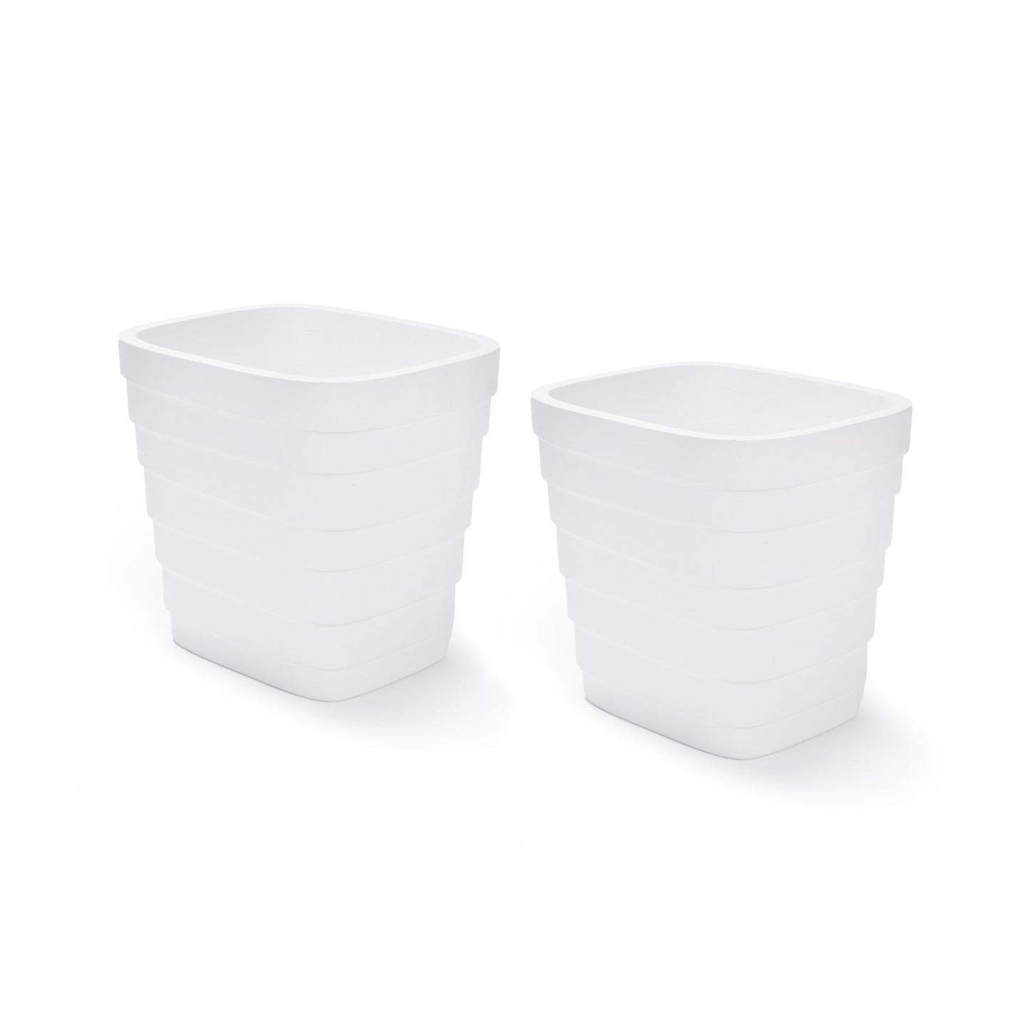 Wave Planter 20X24 White 2pk