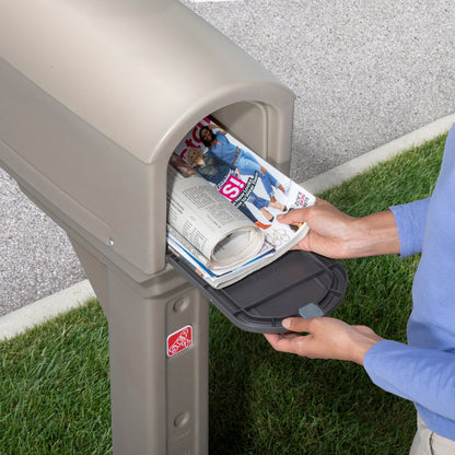 MailMaster™ Express Mailbox™ - Mocha removing mail from mailbox