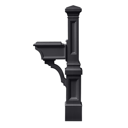 Atherton Mail Post - Onyx Black Side View