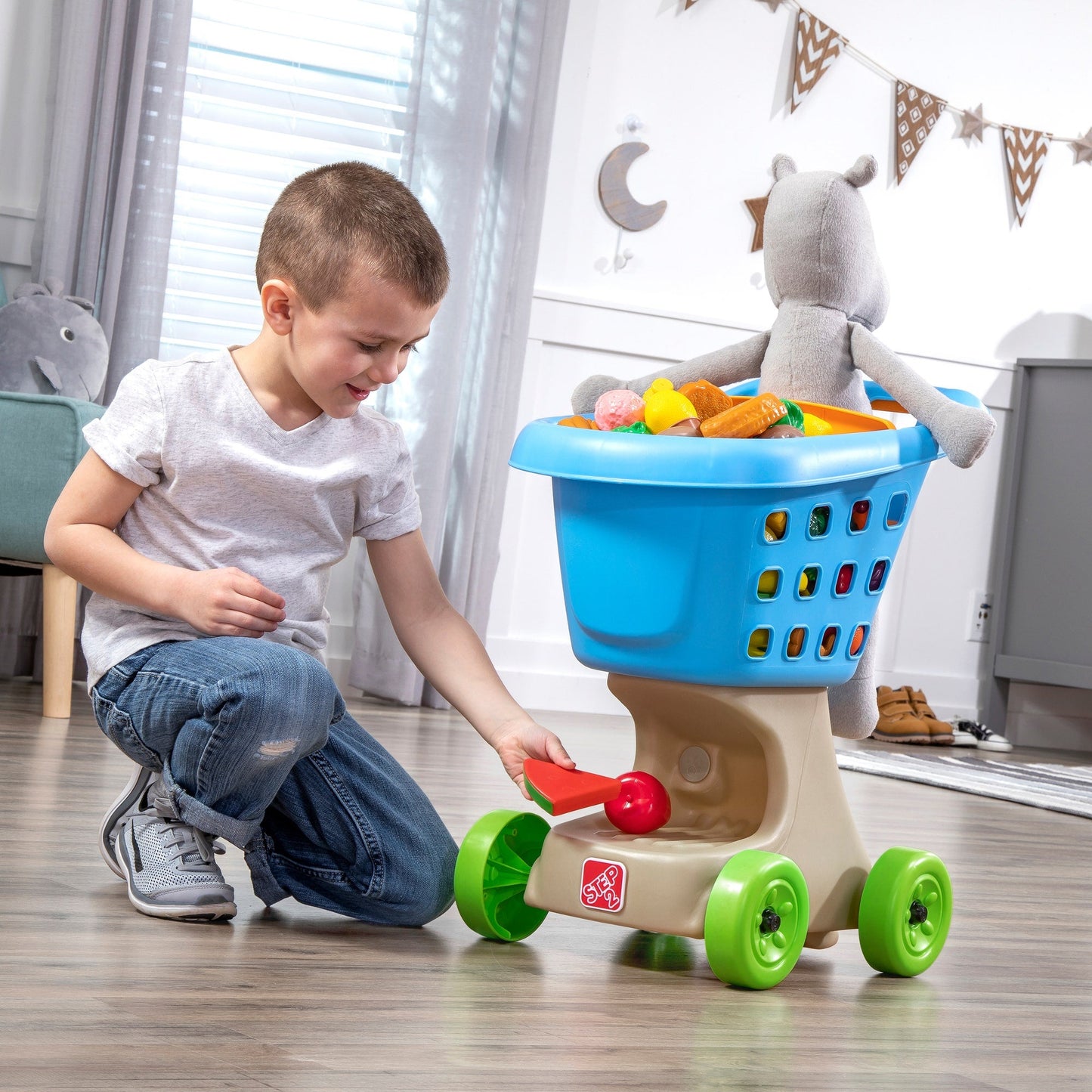 Little Helper's Shopping Cart - Blue space below the basket