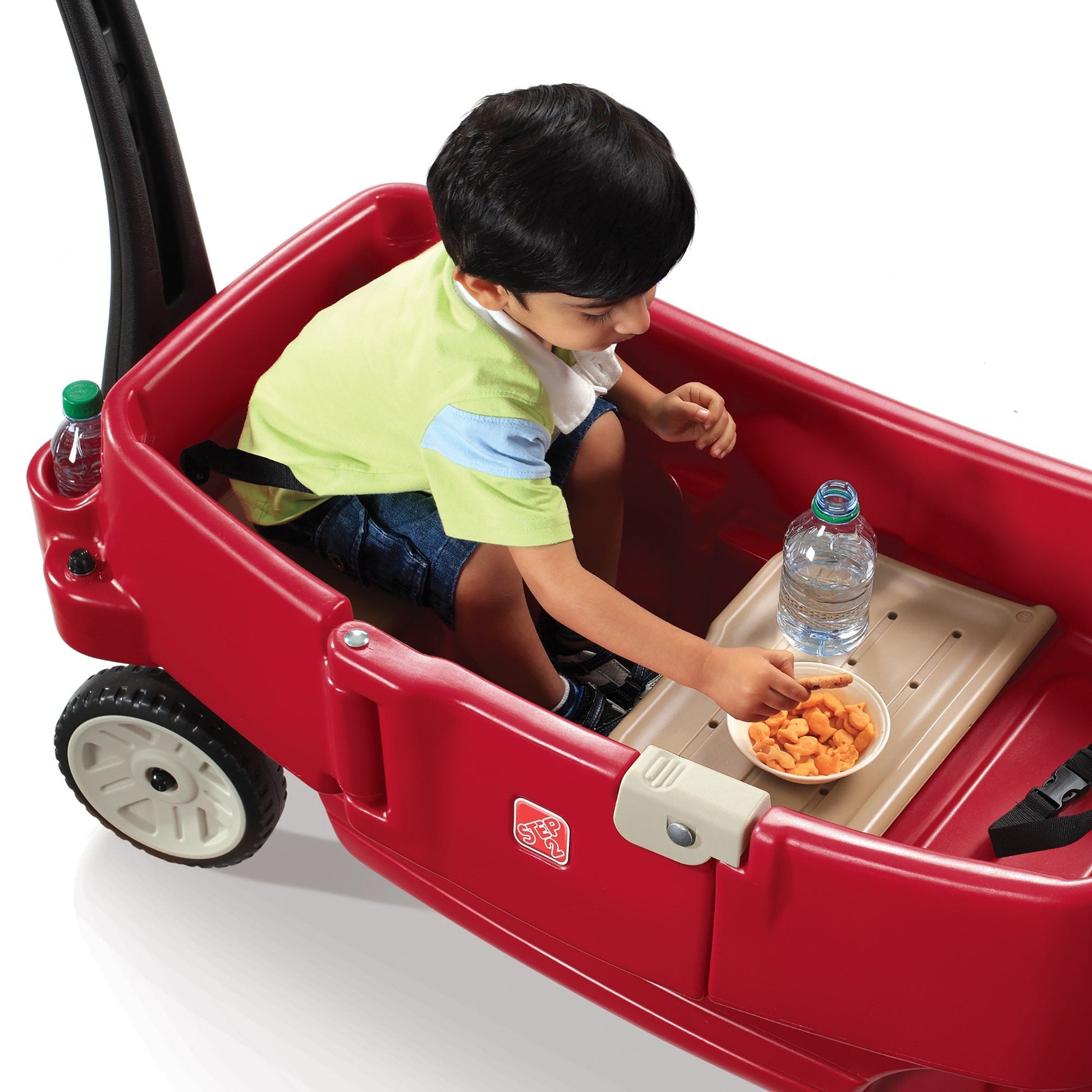 Kids wagon with flip seats