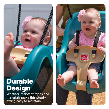 Infant to Toddler Swing™ with weather resistant ropes