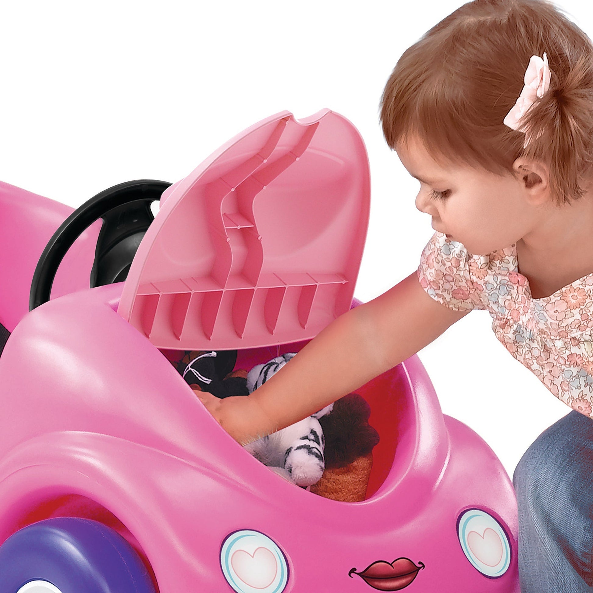 Push Around Buggy 10th Anniversary Edition™ - Pink trunk storage