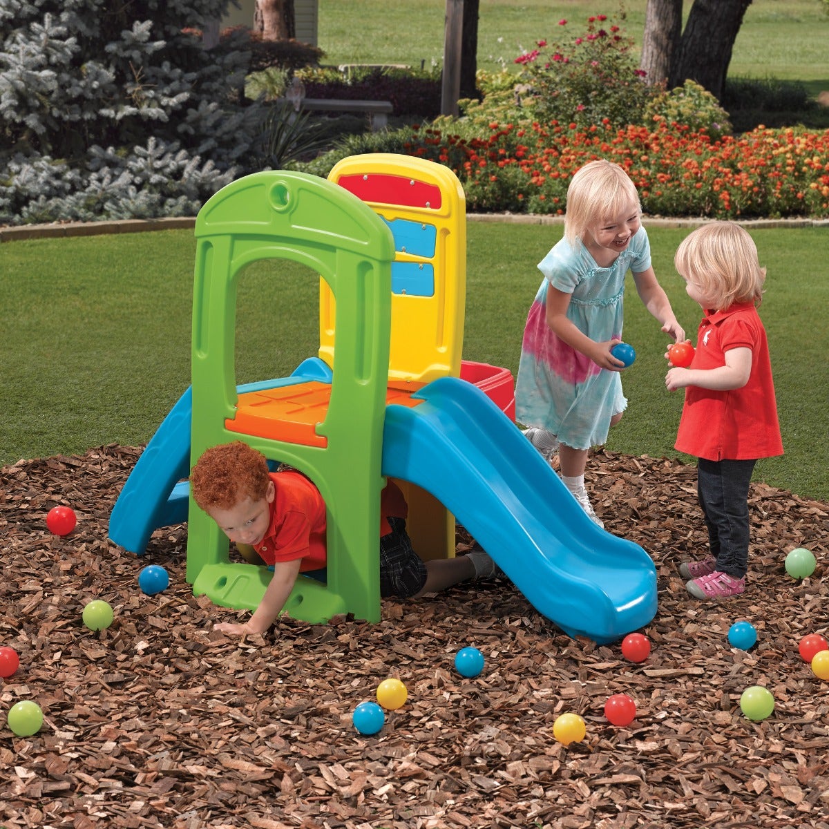 Play Ball Fun Climber with kids playing