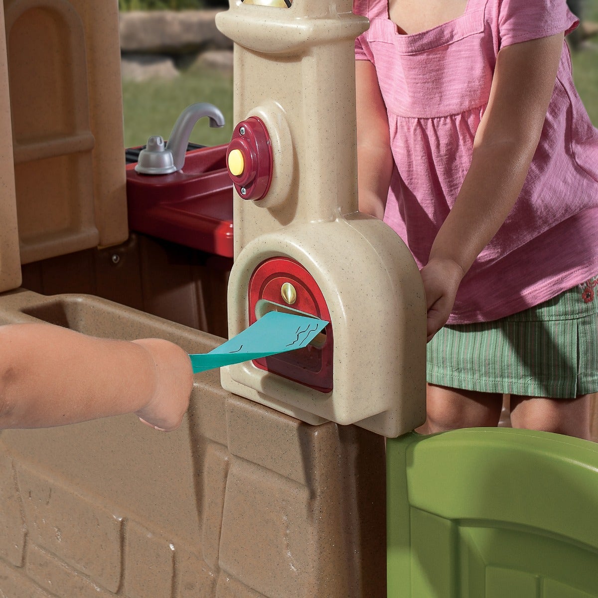 Happy Home Cottage & Grill™ putting letter through mail slot