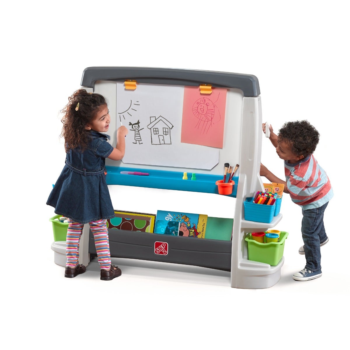 Jumbo Art Easel whiteboard side